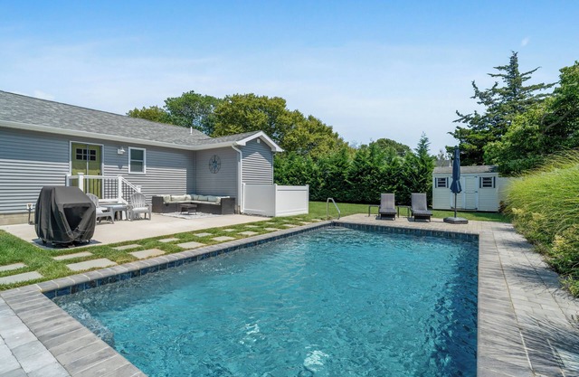 Private Saltwater Pool + Spacious Yard. King Suite and Linens & Towels Included!