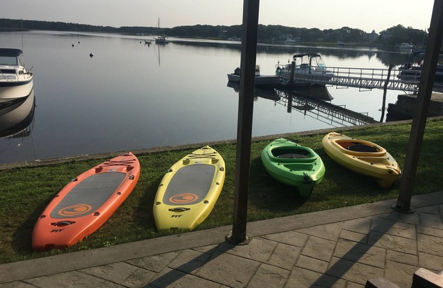 Private Waterfront property Guest House, with private Beach, Dock and Hot Tub!