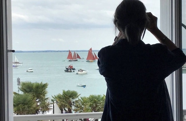 Quai 22 in Cancale: unobstructed view of the sea, facing the bay of Mt-St-Michel