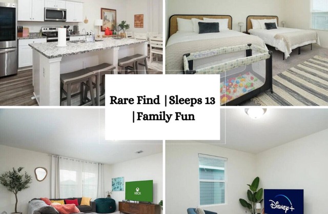 Rare Find |Sleeps 13 |Family Fun