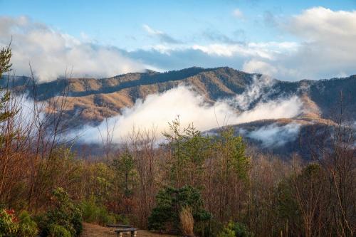Real Log Cabin With Amazing Views, Hot Tub, Sauna, Games