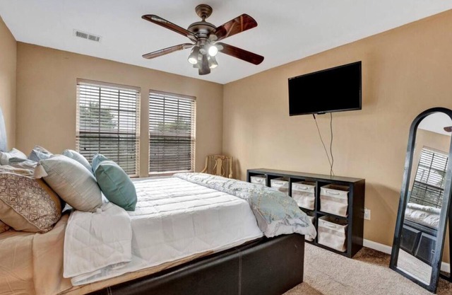 Relax with the whole family at this peaceful place to stay.