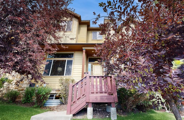 Remarkable Bear Hollow townhome with private hot tub, and an EV charger.