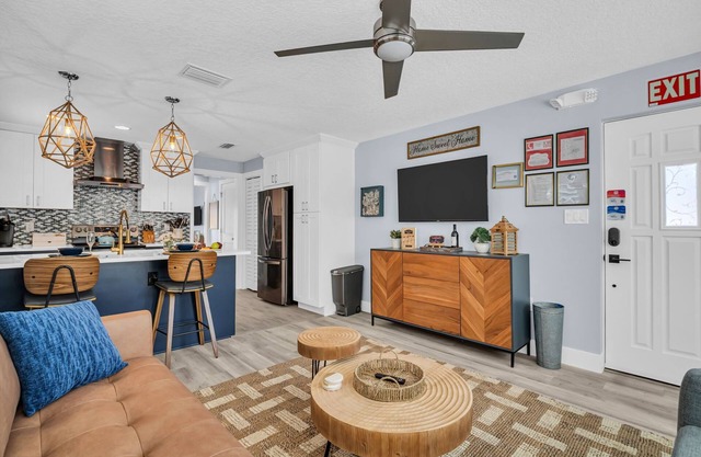 Renovated Beach Retreat – Patio & Hammock, Steps to Sand for the Perfect Escape.