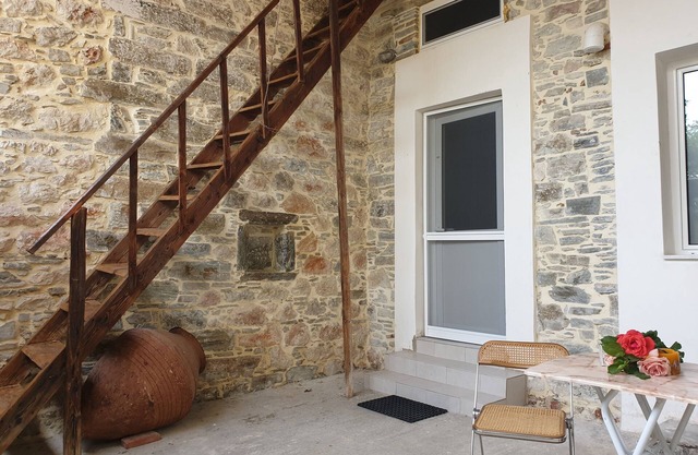 Renovated traditional stone house in Evia, Greece