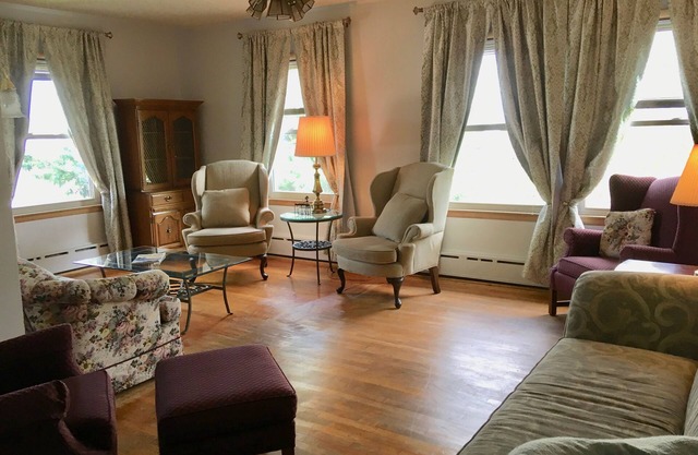 Restored historic building in Aurora, MN