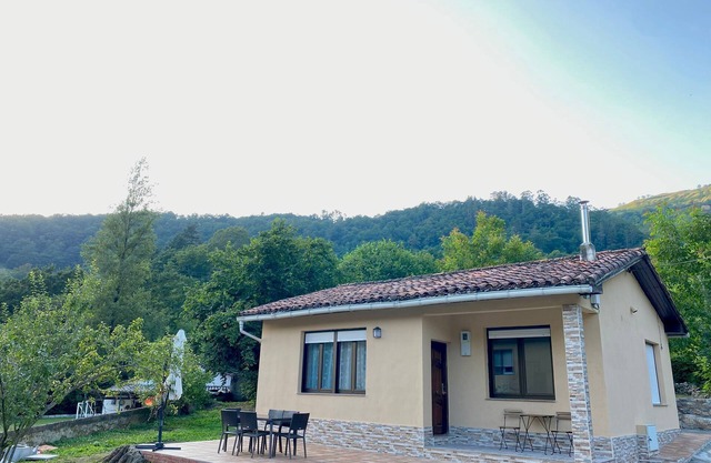 River whispers. Ocejo, a small house in the middle of the Valles Pasiegos region.