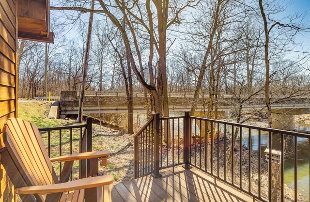 Riverfront Covington Cabin w/Deck & Fire Pit!