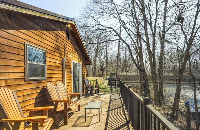 Riverfront Covington Cabin w/Deck & Fire Pit!