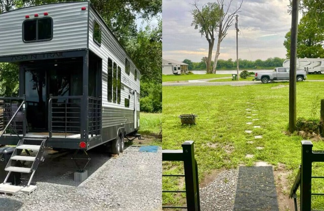 Riverfront Tiny Home 3 bed w/Privacy and a View!