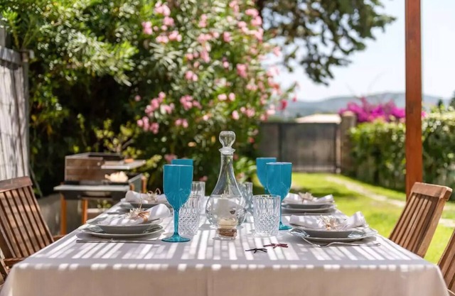 Road to Villasimius seaside villa with garden and Jacuzzi