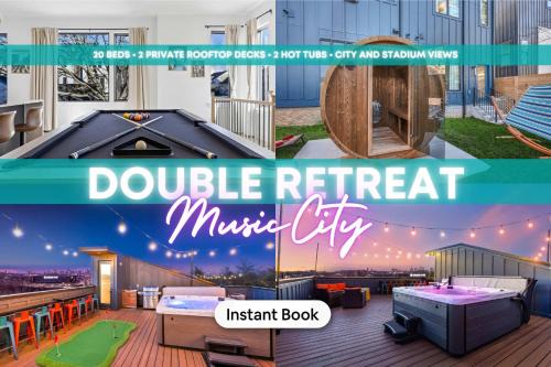 Rooftop Hot Tub Game Room Barrel Sauna Nashville