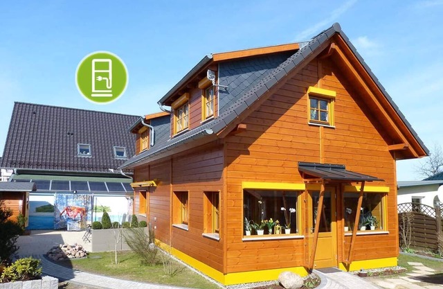 Rügen Wooden House - Luxury 5 star Villa with Boddenblick u. Barrel-sauna