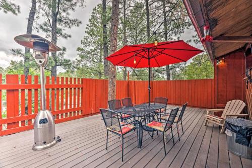 Ruidoso Cabin with Deck and Grill - Walk to Town!