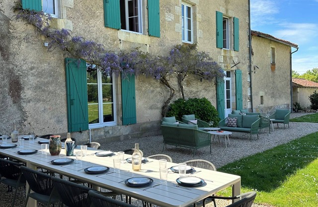 Rural French Retreat, Sleeps 15 with Pool & Orchard