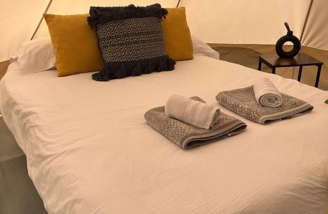 Rustic 6m Bell Tent: Glamping Stay