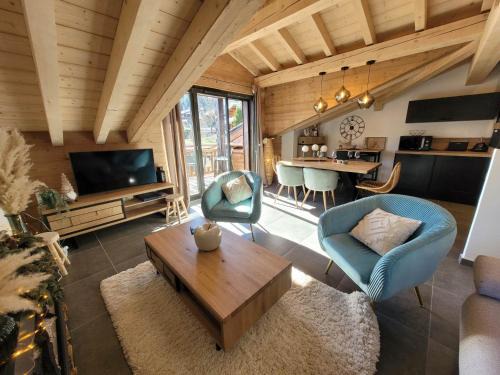 Séjour cocooning aux Gets: 3 chambres, balcon, parking, Wi-Fi - FR-1-598-156