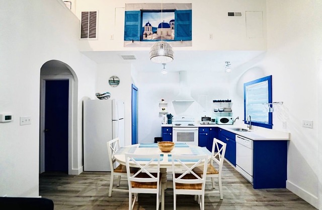 Santorini Cave Style Cottage with Fenced-in Yard