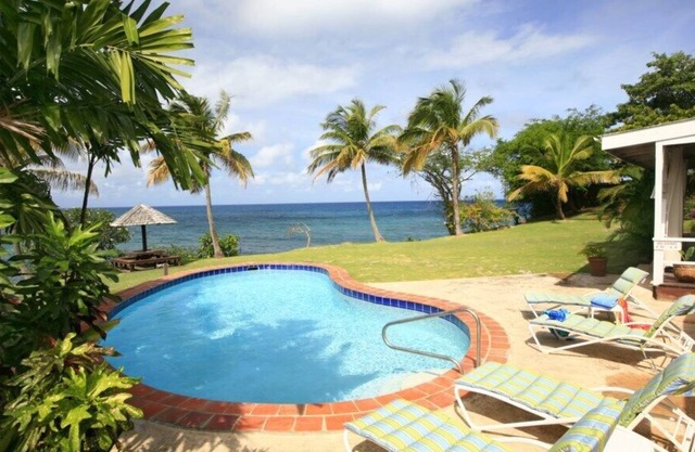 Sea Pearl in Cap Estate by Personal Villas - Poolside Lounge, Sea Views