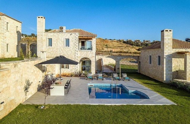 Sea View 3 bedroom villa with a heated pool