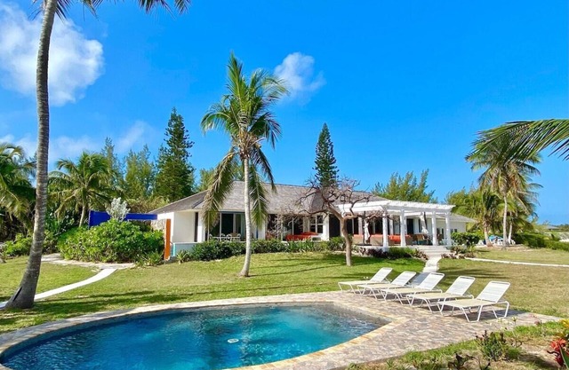 Secluded Pink Snd Beachfront Estate w/Htd Pool
