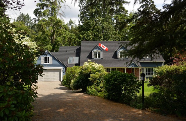 Secluded private location on a creek close to amenities, mountains and ocean.