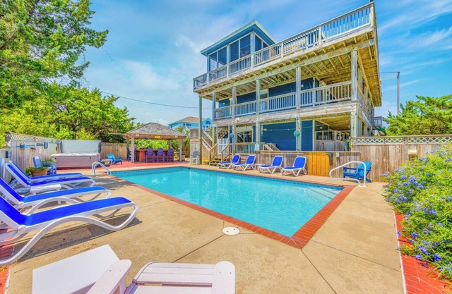 Semi-Oceanfront Dog Friendly Home w/Private Pool, Hot Tub, EV Charger, Game Rm