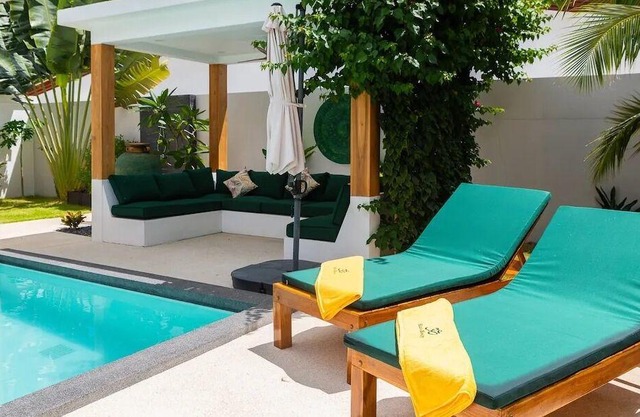 Serene 3-bedroom villa near Lamai Beach with private pool, sala, and lush garden