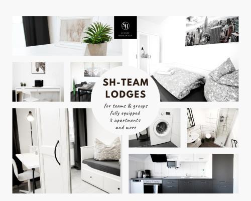 SH Team Lodges 4 Apartments für max 19 Personen l Monteure l Messe l Business