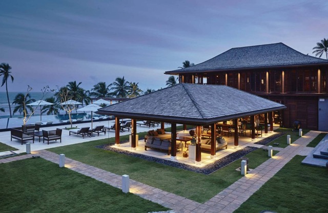 Situated on 650 ft. of beachfront