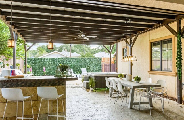 Sizzle & Soak: HotTub w/Outdoor Kitchen + Grill