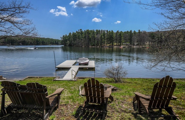 Ski Shore | Lakefront Cottage + Private Dock, Hot Tub & Outdoor Fireplace!