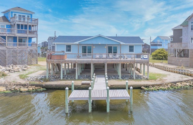 Soundfront Home in Frisco with Hot Tub, Private Dock and Windsurfing Access