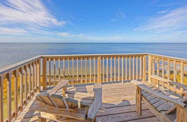Soundfront Home in Salvo with Hot Tub, Easy Windsports Access, Screened Porch