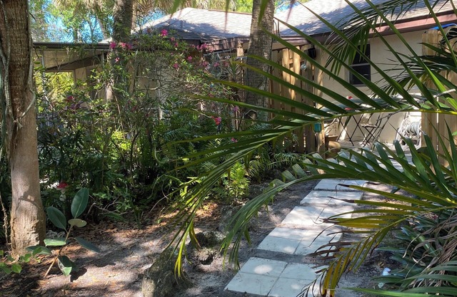 Spa private rock garden yoga