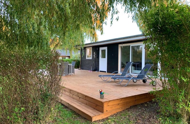 Spacey and charming cabin 300 m. from beach