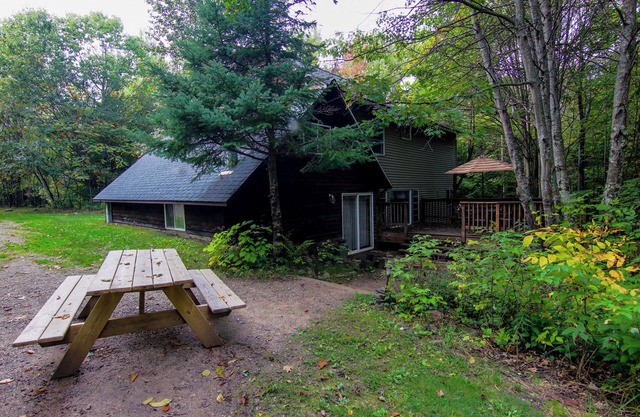 Spacious 3-bedroom Lodge nestled into the Northwoods. river access!