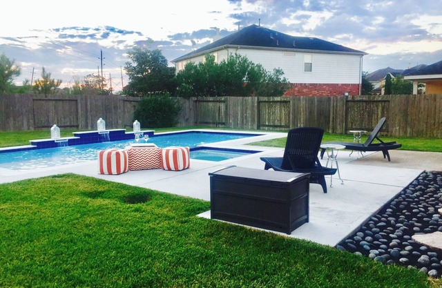 Spacious 4-bedroom with pool great for families, groups and longer stays.