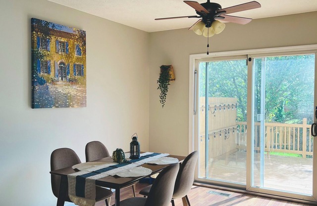 Spacious 5-bedroom house in Lewis Center with a dedicated workspace and patio