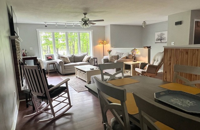 Spacious five-bedroom home off Back Lake with direct trail access on Spooner Rd