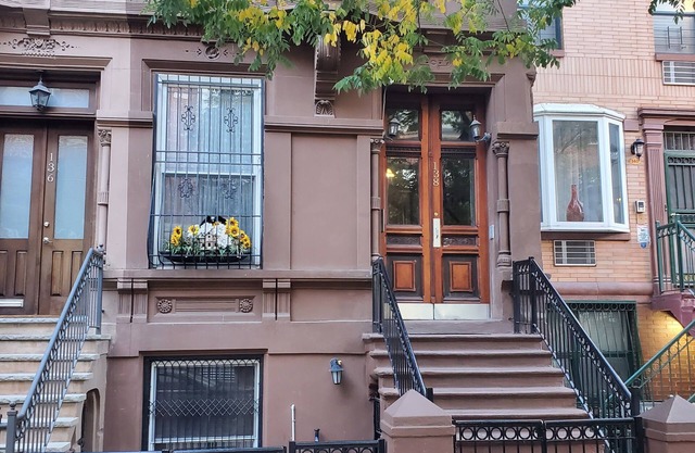 Spacious Harlem Brownstone Garden 2-Bedroom Apartment with a large rear yard,