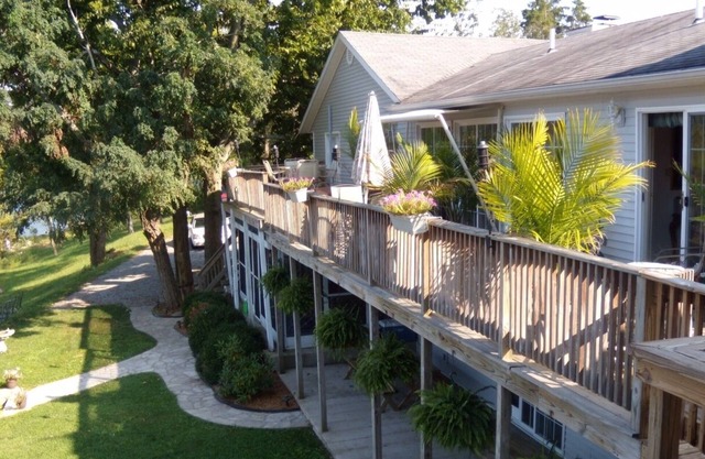 Spacious Lakefront Home On The Point With Great Views
