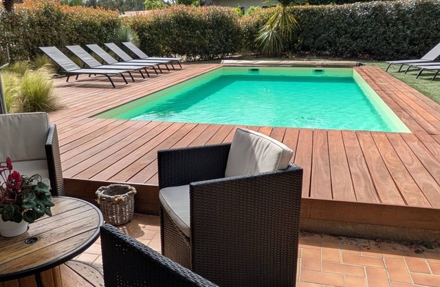 Spacious Landes house with private pool, near the beach, for 8 in Biscarrosse