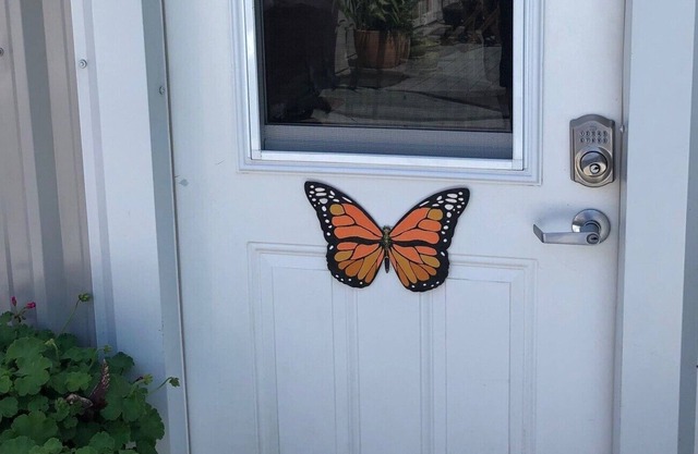 Spacious Studio located in a quiet garden setting that invites Butterflies