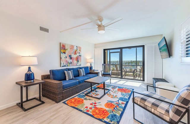 Spaciousness abounds in this two-bedroom ground floor unit. Steps to pool.