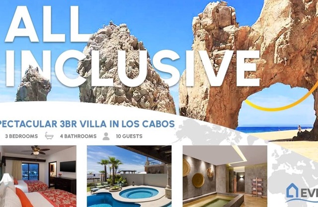 Spectacular 3BR Villa in Los Cabos - All Inclusive