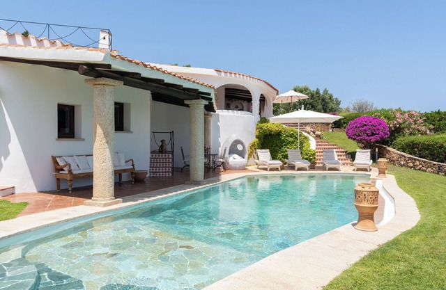 Spectacular panoramic villa in Porto Cervo center