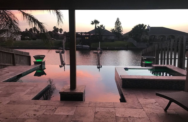 Spectacular Sunsets! Private Pool & Spa on Canal - Walk to Beach & Restaurants!