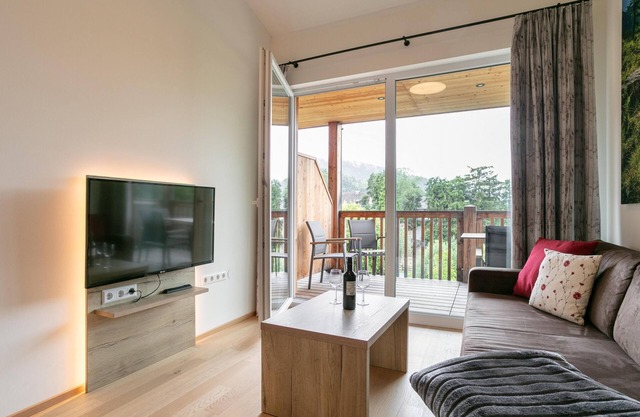 Split-level apartment with a fine sauna