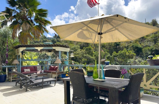 ST.JOHN, VIRGIN ISLANDS! 2 BEDROOM, 1.5 BATH, BEAUTIFUL TROPICAL GARDENS!